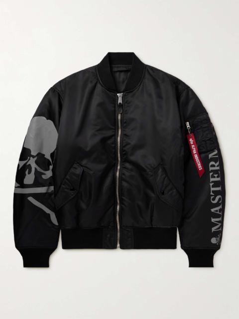 + Alpha Industries MA-1 Reversible Logo-Print Quilted Shell Bomber Jacket