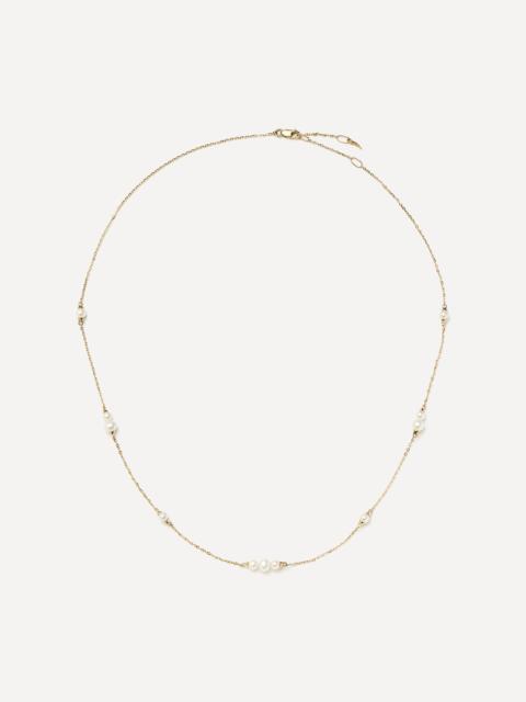 MISSOMA 14ct Gold Fine Pearl Chain Necklace