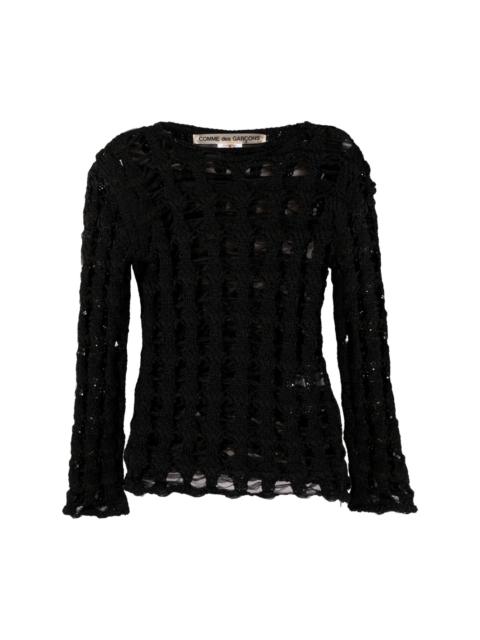 Comme Des Garçons open-knit jumper