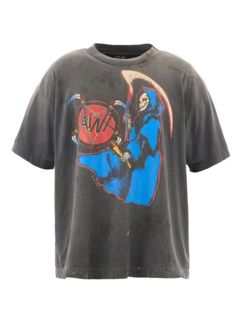 SAINT M×××××× Saint Mxxxxxx Birth And Death T-shirt