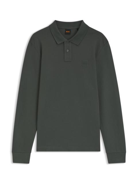 BOSS SLIM-FIT POLO SHIRT IN STRETCH-COTTON PIQUÉ