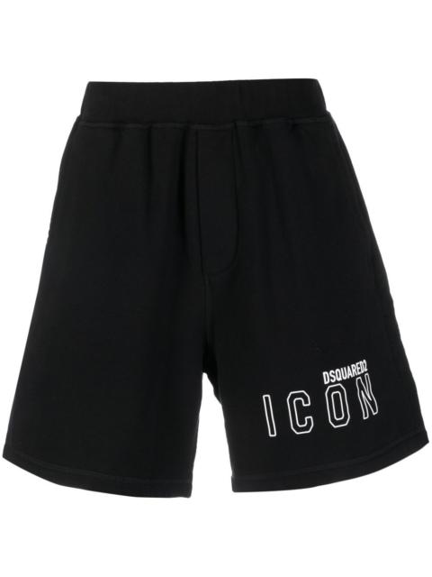 DSQUARED2 logo print cotton track shorts