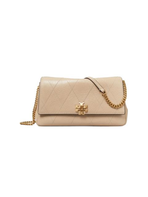 TORY BURCH Women's Charlie Leather Chain Wallet - Soft Cement