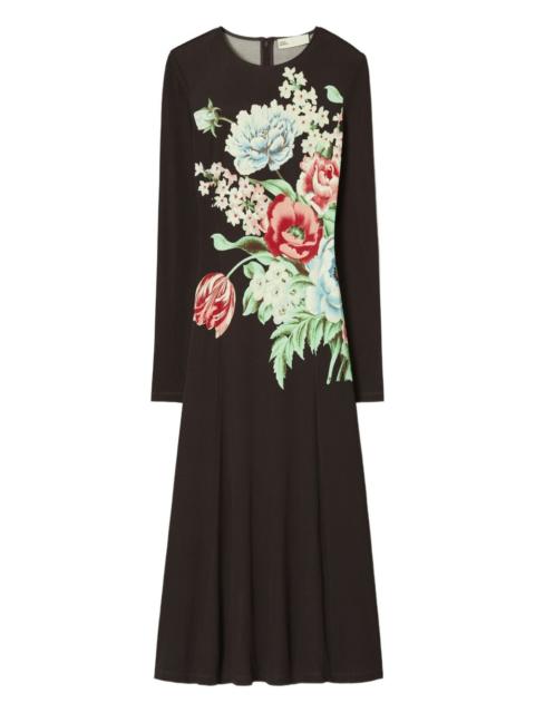 TORY BURCH printed jersey midi dress