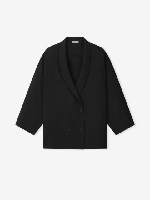 Fear of God Womens Wool Ripstop Shawl Collar Jacket