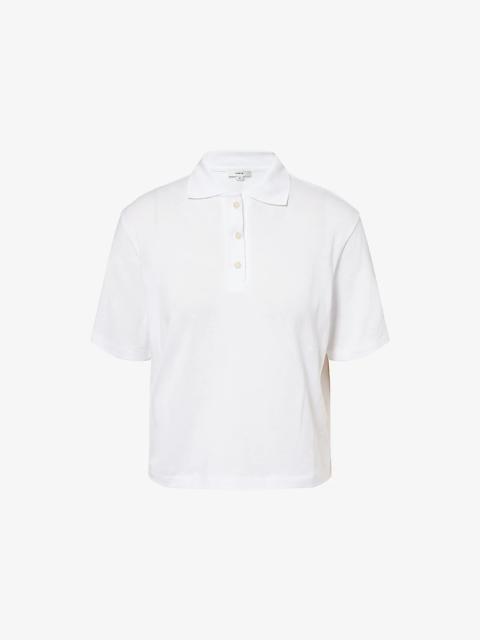 Vince Easy Short-Sleeve Cotton Polo Shirt