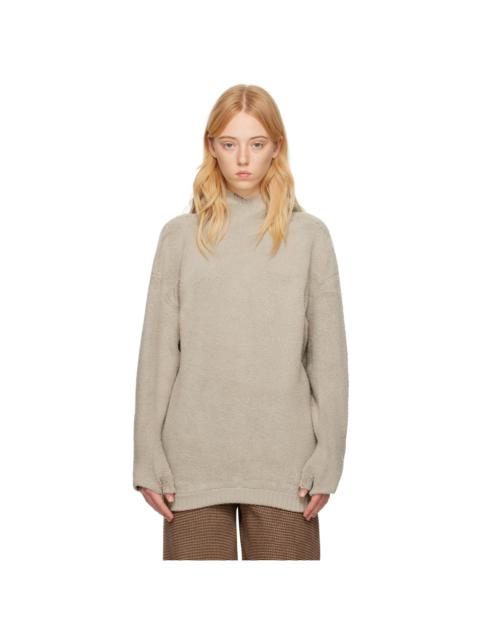 ISA BOULDER Gray Towel Hoodie