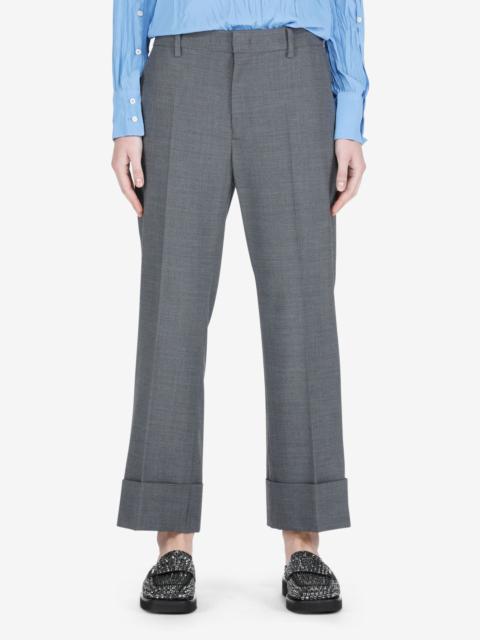 N°21 CROPPED STRAIGHT-LEG TROUSERS