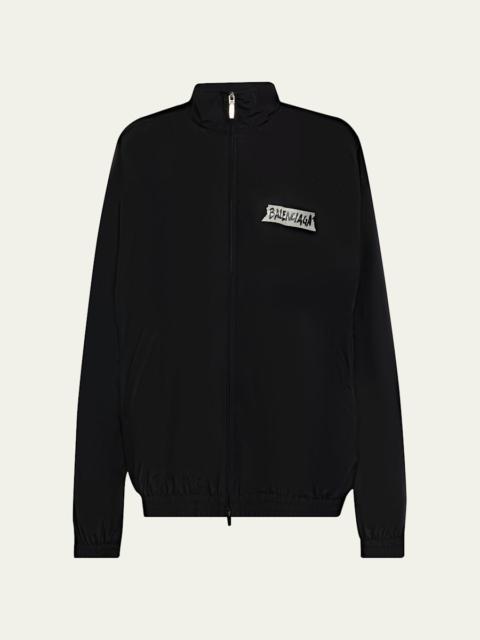 BALENCIAGA Men's Masking Tape Track Jacket