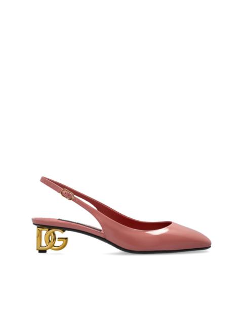 DG logo-heel pumps