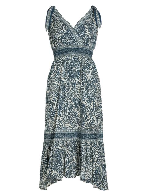 RAMY BROOK Women's Mariam Printed Cotton A-Line Midi-Dress - Navy Dot