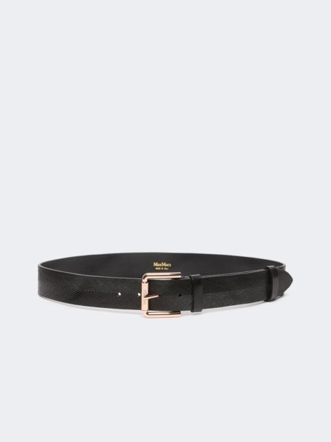 Max Mara ANGIZIA Leather belt - BLACK