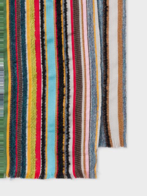 Paul Smith 'Signature Stripe' Textured Scarf