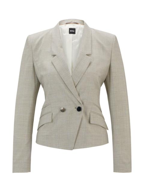 BOSS REGULAR-FIT JACKET IN VIRGIN WOOL