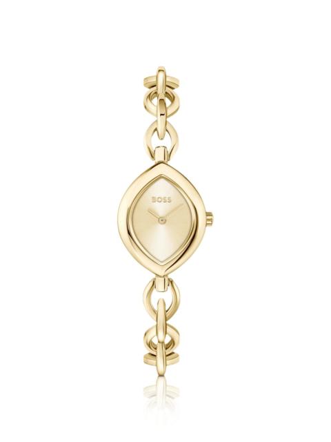 BOSS FIORA CONTOURED WATCH IN GOLD-TONE STEEL