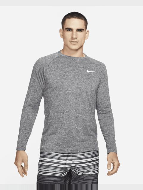 Nike Nike Men's Heathered Long-Sleeve Hydroguard Swim Shirt