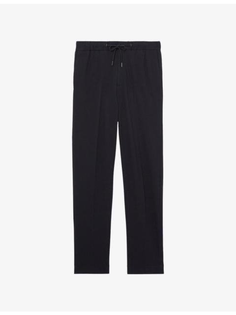REISS Gerrard Slim-Fit Straight-Leg Stretch-Jersey Trousers