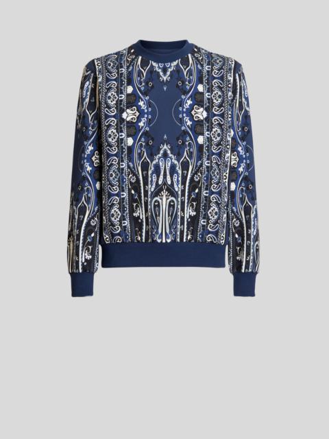Etro ROUND NECK SWEATSHIRT WITH PLACED PRINT