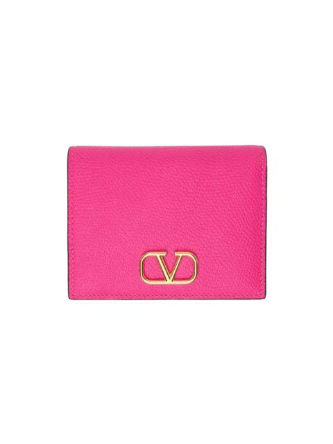 Pink VLogo Signature Wallet