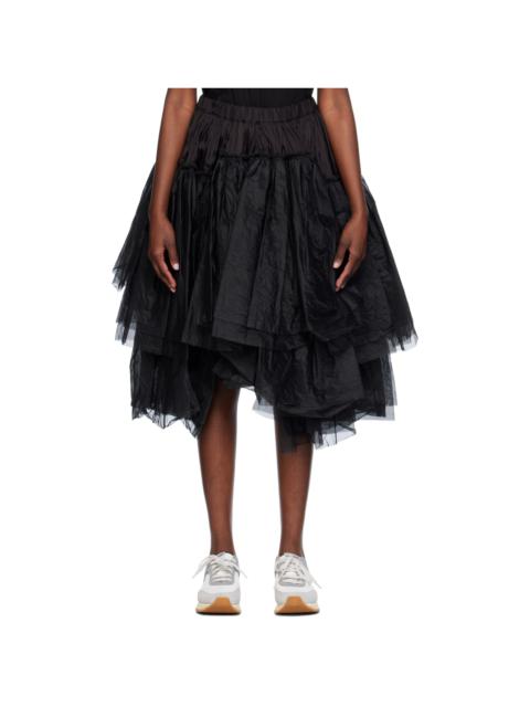 Comme des Garçons Comme des Garçons Black Tiered Midi Skirt