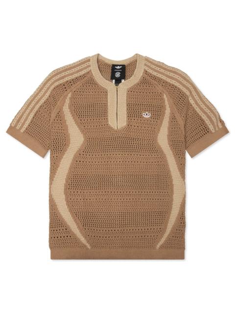 adidas Originals ADIDAS ORIGINALS X CLOT BY EDISON CHEN KNIT JERSEY - CARDBOARD