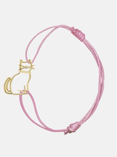 ALIITA MIAU PINK CORD BRACELET