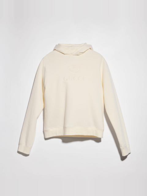 GUCCI Cashmere jersey sweatshirt with embroidery