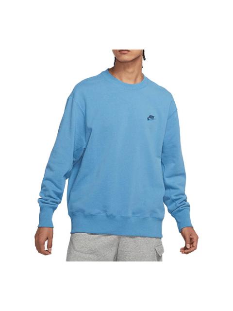 Nike Men's Nike Sportswear Logo Casual Sports Round Neck Pullover Blue DA0022-469