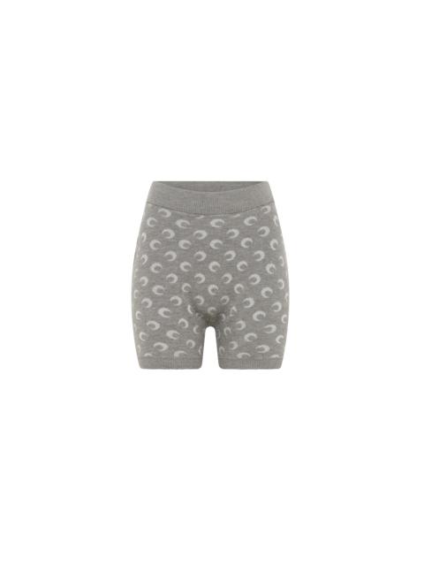 Marine Serre Moon Jacquard Knit Shorts