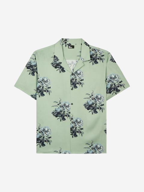 The Kooples GREEN FLORAL PRINT SHORT-SLEEVE SHIRT