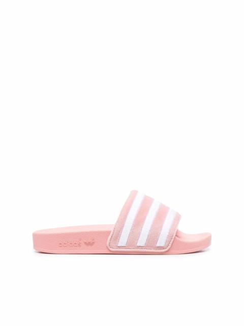 adidas stripe-print slides