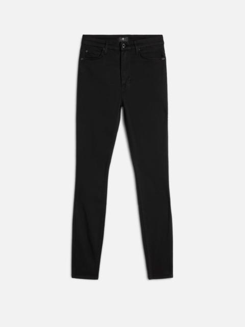 7 For All Mankind Slim Illusion Luxe High Waist Skinny in Black