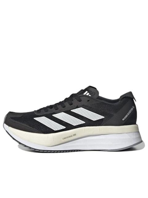 (WMNS) adidas Adizero Boston 11 'Black White' GX6657