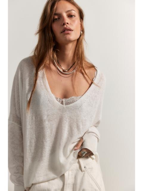 FREE PEOPLE We The Free Sweet Tea Fine Gauge Pullover