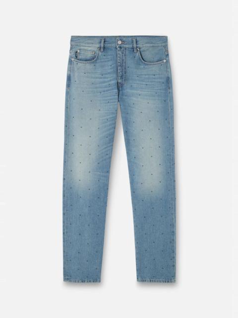VERSACE Stud Grid Jeans