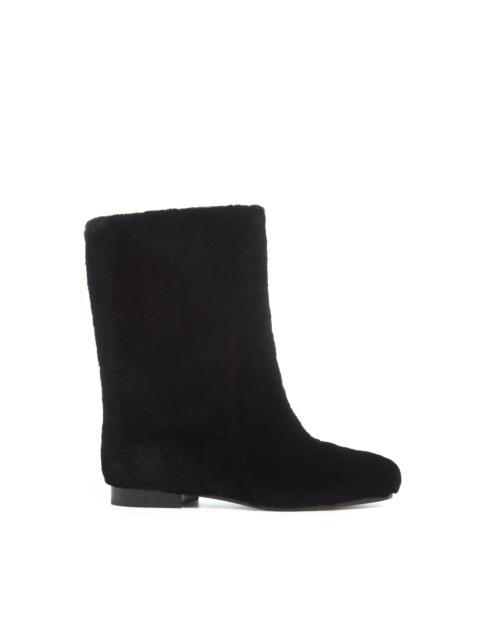 GABRIELA HEARST Tina Ankle Boot in Black Shearling