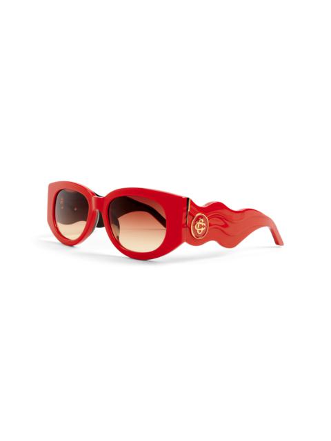 CASABLANCA Red The Memphis Sunglasses