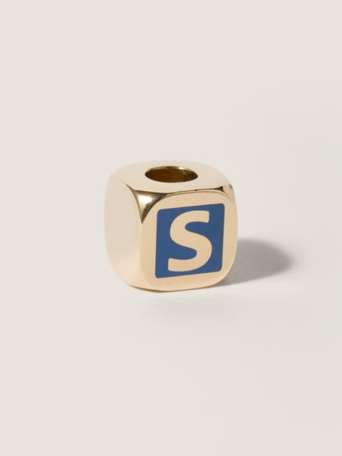 Miu Miu Enameled metal dice charm