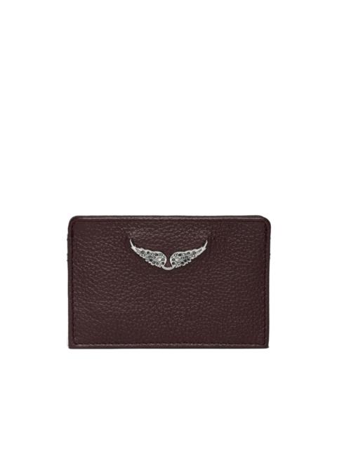 Zadig & Voltaire leather logo-plaque cardholder