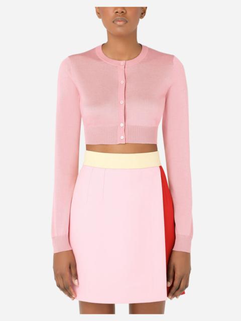 Dolce & Gabbana Cropped silk cardigan