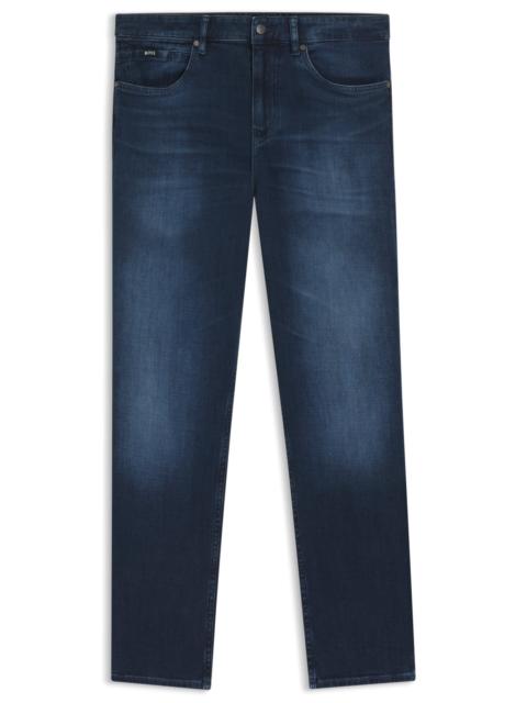 BOSS MAINE REGULAR-FIT JEANS IN BLUE SOFT-TOUCH DENIM