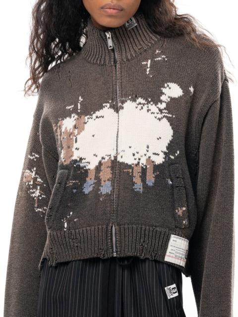 Maison MIHARAYASUHIRO Sheep Jacquard Knit Cardigan