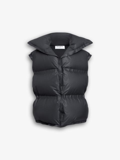 Alaïa SLEEVELESS TAFFETA PUFFER JACKET