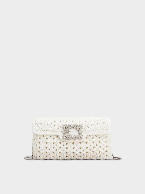 Roger Vivier Efflorescence Clutch in crochet
