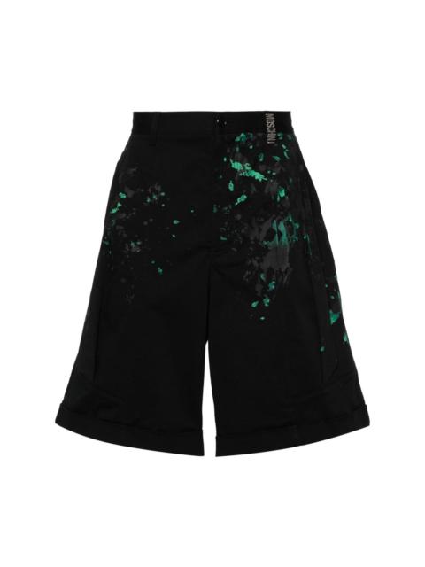 paint-splatter shorts