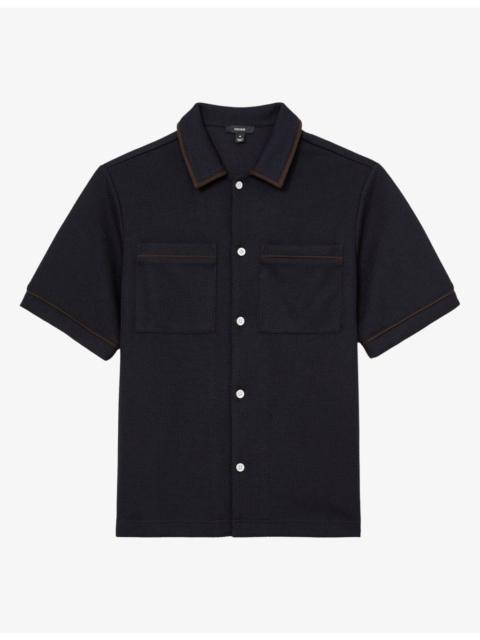 REISS Weaver Short-Sleeved Woven Shirt