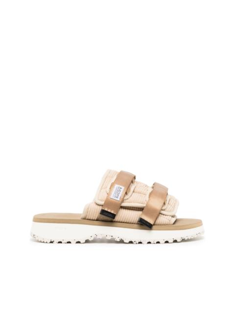 Moto-Shellab logo-patch sandals