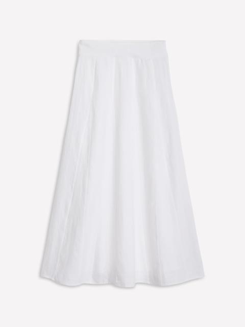 BODEN Linen Flippy Maxi Skirt-White