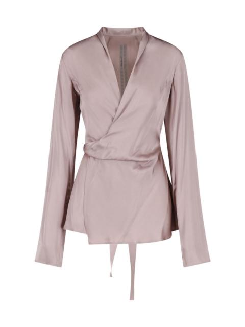 Rick Owens TOP IN CHARMEUSE "LAURA LS"