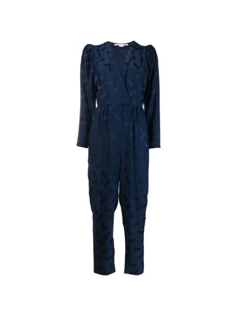 Stella McCartney horse jacquard deep-V jumpsuit